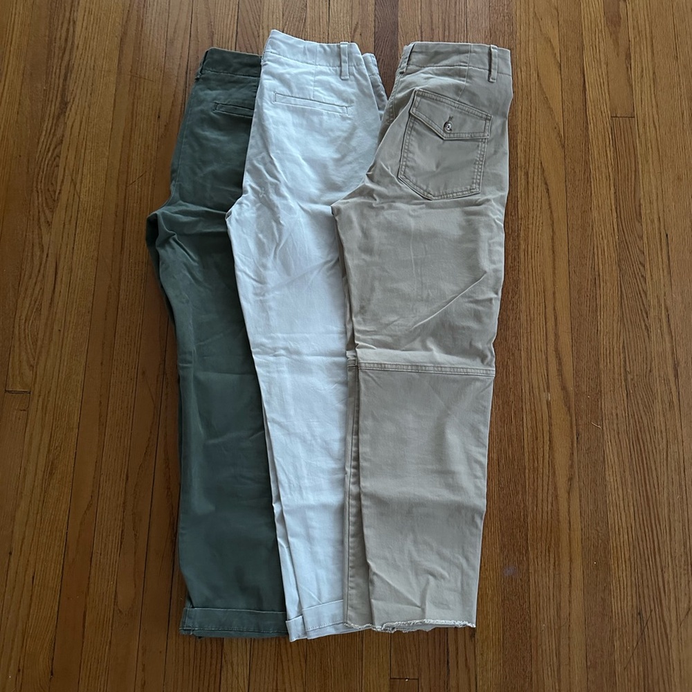 Banana Republic 3 slim fit chino pants 0